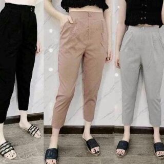 Quần baggy đũi nhiều màu sale 99k