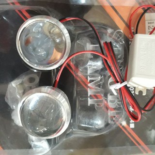 1 đôi Chớp bi siêu sáng chạy cả 2 loại điện 12/24V
