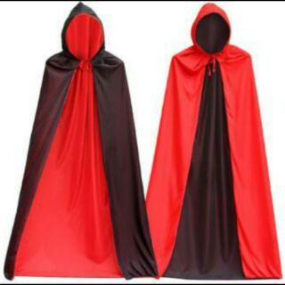 Áo choàng thần chết 2 lớp đen đỏ