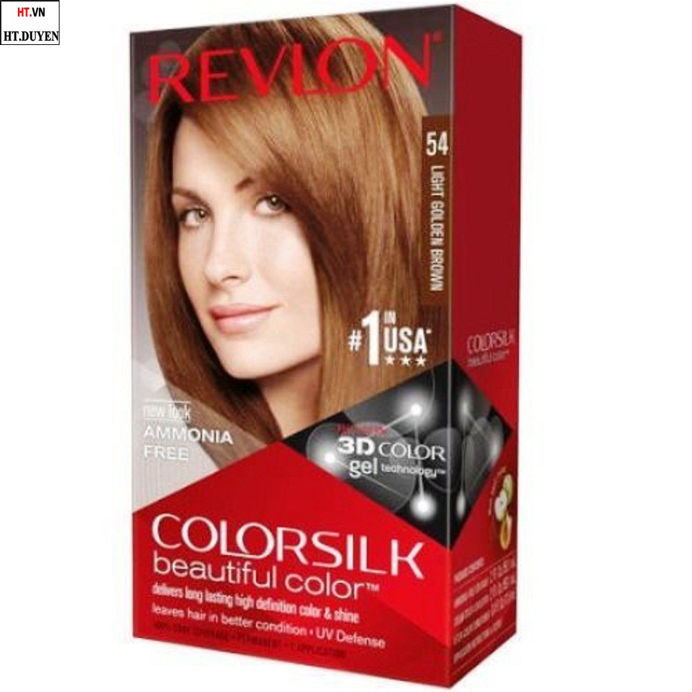 Thuốc Nhuộm Tóc Số 54 Nâu Ánh Kim Revlon Colorsilk, 100% chính hãng