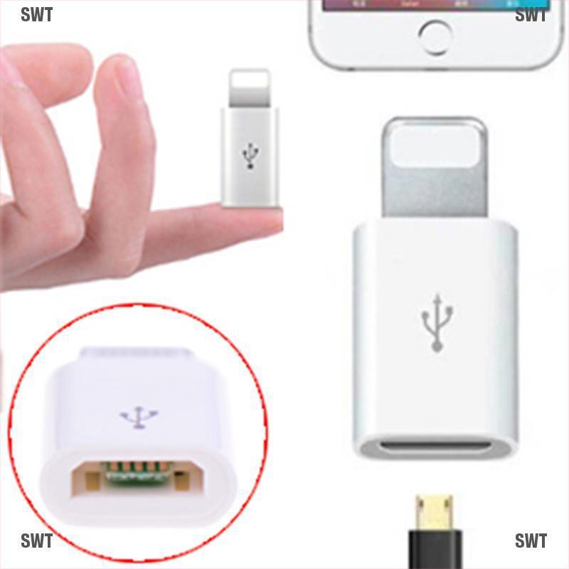 {FCC}SWT❥1/5/10Pcs Charging Adapter Cable Charge Data Micro USB to IOS Lighting for Phone{sweetcreature.vn}