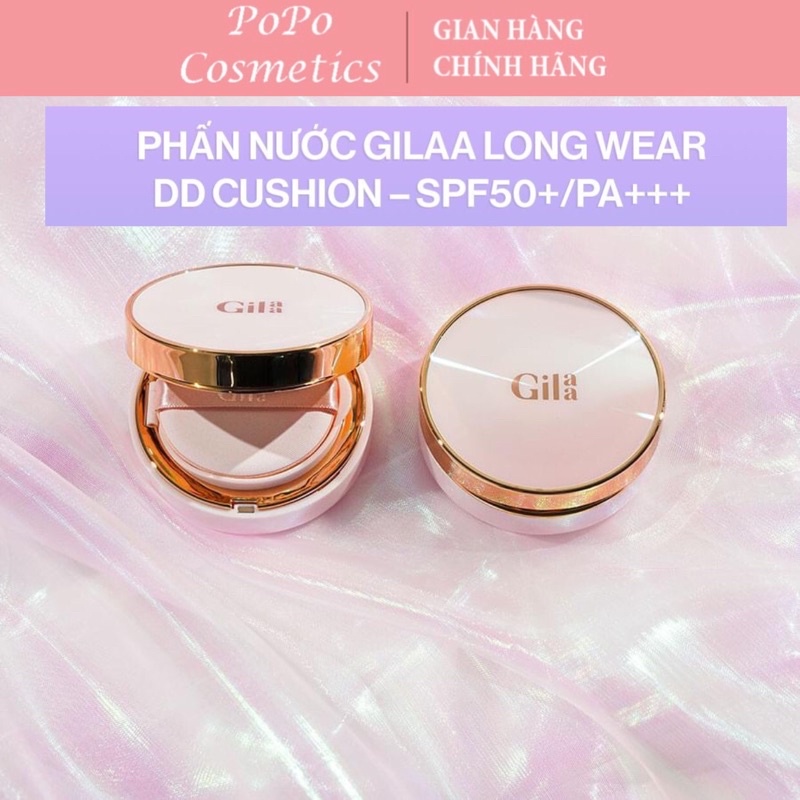 Phấn nước GILAA LONG WEAR DD CUSHION - SPF50+/PA+++ (1 lõi x 13g)