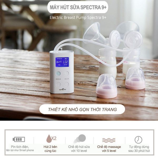 Máy hút sữa Spectra 9 plus - Chính Hãng