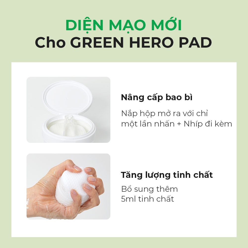 Bộ 70 miếng bông tẩy trang toner COSRX One Step Green Hero