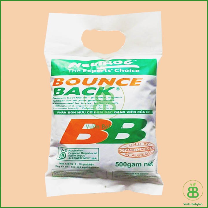 Phân Hữu Cơ Đậm Đặc Dạng Viên Bounce Back 500G