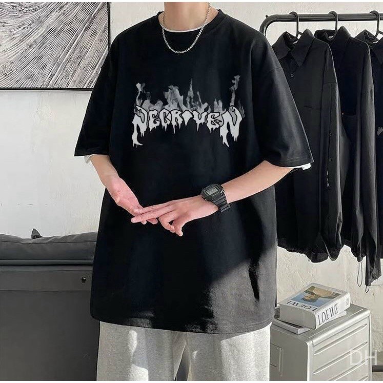 Áo Thun Unisex Form Rộng Tay Lỡ In Chữ Phong Cách Mẫu Mới Chuẩn Form - CLITUS