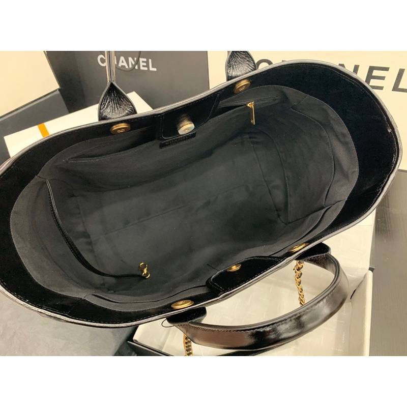 Túi xách nữ Chanel da thật cao cấp size 40 logo kim loại hàng vip 1-1