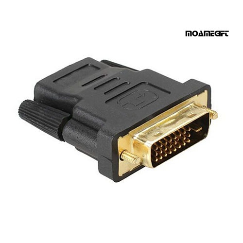 moamegift DVI-D (24+1) 25 Pin Male To HDMI-compatible Female Adapter Connector Converter Gold Plated