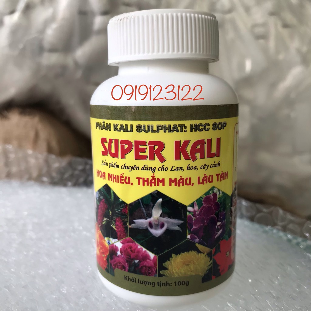 Super Kali – HOA NHIỀU - THẮM MÀU - LÂU TÀN HŨ 100GR