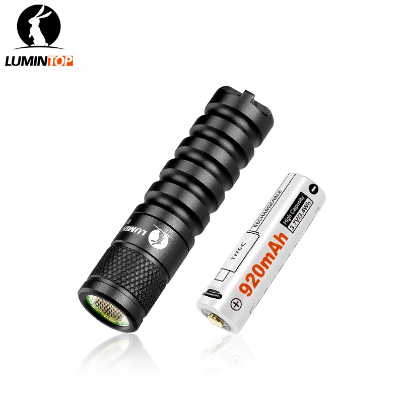 14500 Đèn Pin Lumintop E15 Hỗ Trợ Pin AA / 14500 760 Lumens Mini Di Động Móc Khóa Đèn Pin