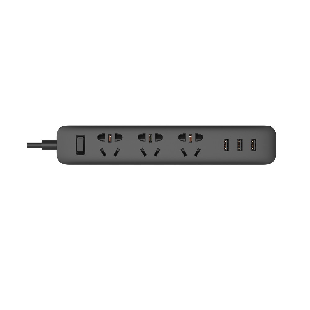 Ổ cắm điện Xiaomi Mi Power Strip 3 cổng 3 USB XMCXB01QM khả năng chịu nhiệt cao, dây dài 1m8