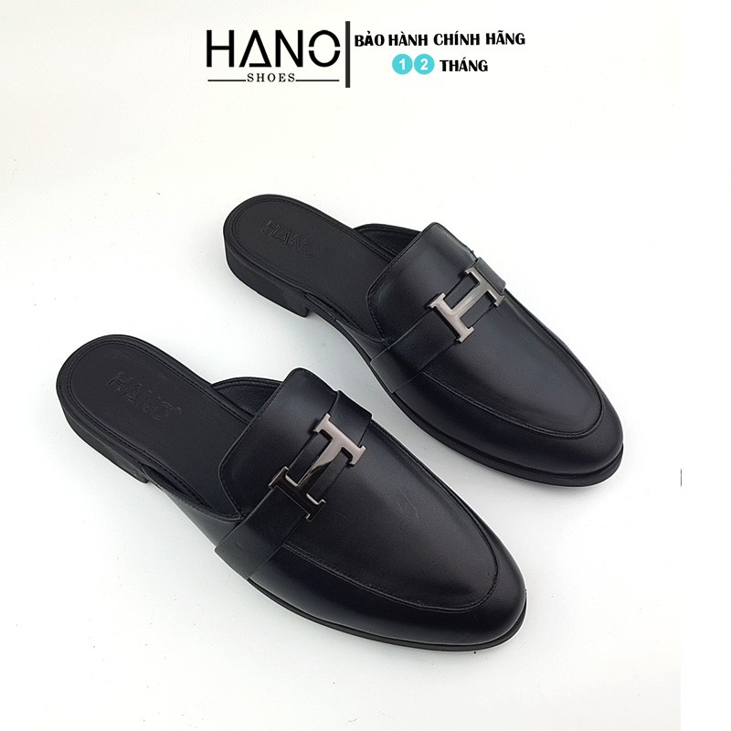 HANO - Giày Sục Nam Da Thật Khóa chữ H Trẻ Trung Trẻ Trung Chuẩn Xịn Êm chân S1167