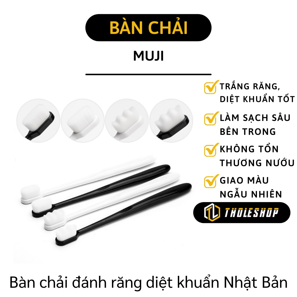 Bàn Chải Đánh Răng - Bàn Chải Nhật Bản Lông Tơ Mềm Kháng Khuẩn Người Lớn 8495