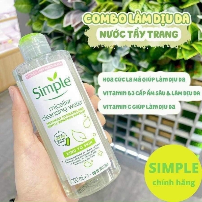 NƯỚC TẨY TRANG SIMPLE