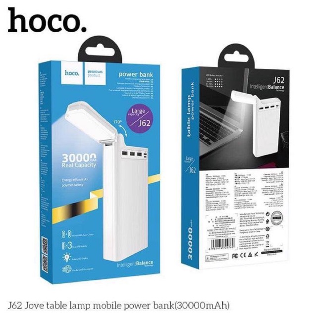 Sạc Dự Phòng Hoco J62 30.000mAh Hàng chính Hãng