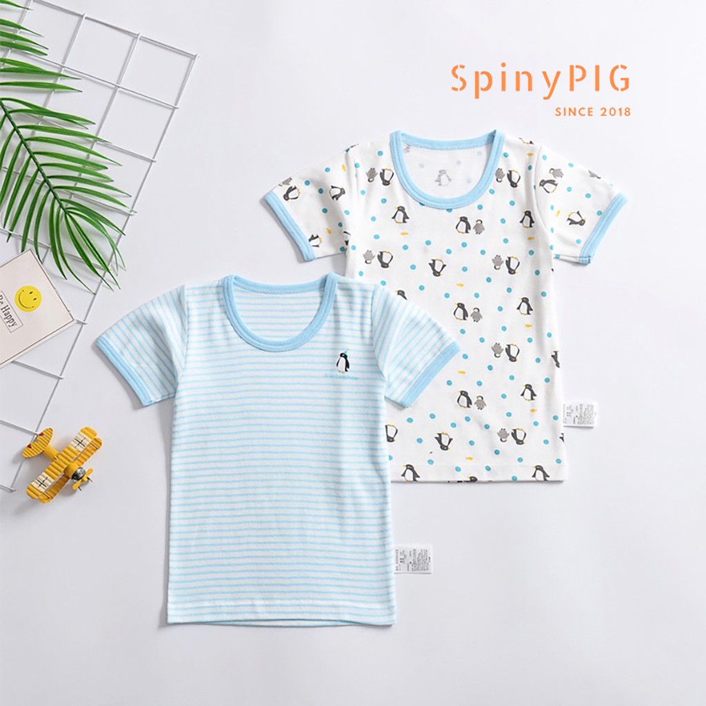 Set 2 chiếc áo phông cho bé 0-6 tuổi xuất Nhật cao cấp 100% cotton nhiều màu cho cả bé trai và gái