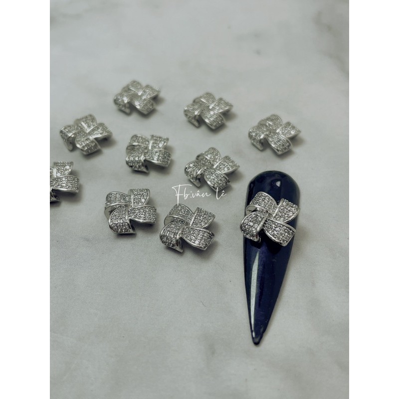 phụ kiện charm nail đá cao cấp gắn móng tay nail