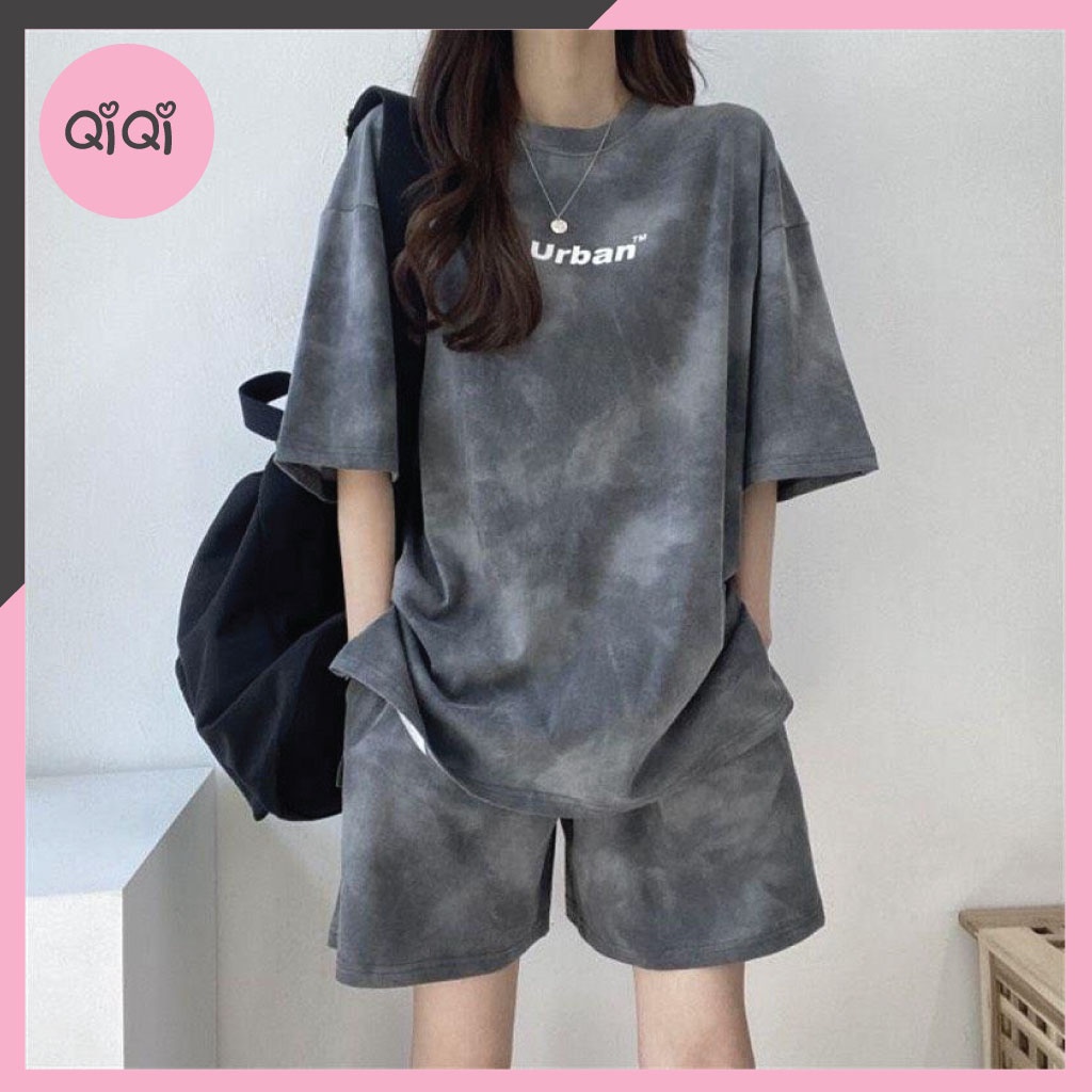 Bộ thể thao nữ freesize dáng rộng dưới 60kg chất thun cotton mặc nhà đi tập