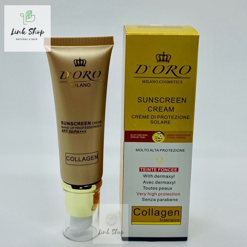  Kem chống nắng cao cấp Italia D'oro Collagen SPF 50/PA+++ 50ml | BigBuy360 - bigbuy360.vn