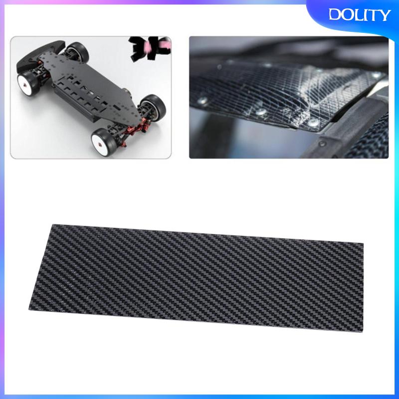 Tấm Sợi Carbon Thẳng 0.5mm / 1mm / 2mm / 3mm Cho Khung Ảnh 125x75x0.5mm