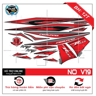 Tem xe nouvo 4 lx đỏ đen - trung decal