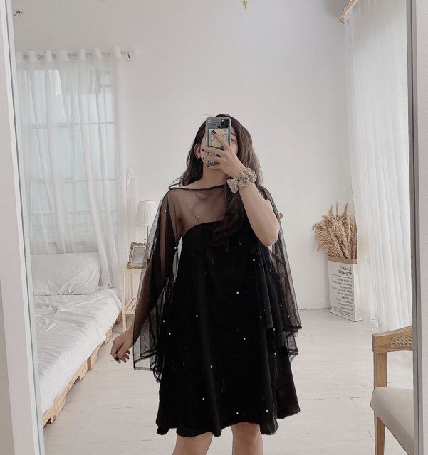 ĐẦM LƯỚI ĐÍNH HẠT