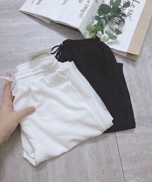 {SALE LỖ GT SP MỚI} QUẦN BAGGY PHỐI LƯỚI PHONG CÁCH CHẤT ĐŨI XƯỚC XUẤT HÀN | BigBuy360 - bigbuy360.vn