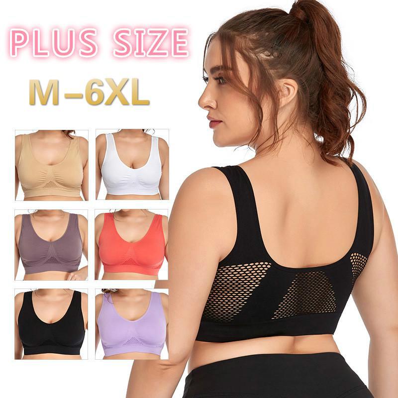 Cộng với kích thước M-6XL Liền mạch Áo ngực thể thao Đàn bà Đồ lót Bralette