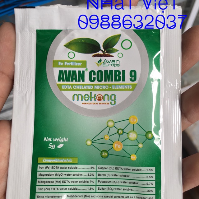 [PHÂN VI LƯỢNG] Thương hiệu AVAN COMBI 9 - giải pháp toàn diện cho cây trồng giúp dưỡng lá xanh, dày, khoẻ, chắc