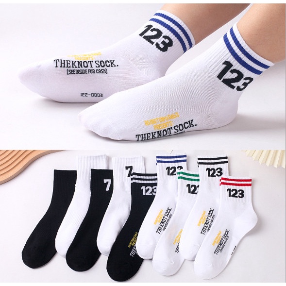 Vớ Tất cổ lửng UNISSEX số 123 phong cách thể thao, đường phố, năng động.