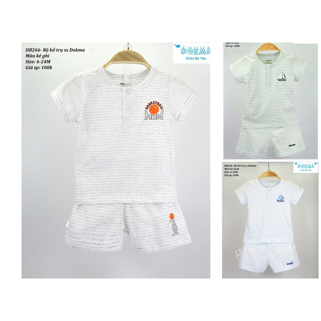 (DB266) Dokma- Bộ bổ trụ sơ sinh bé trai (6-24m)