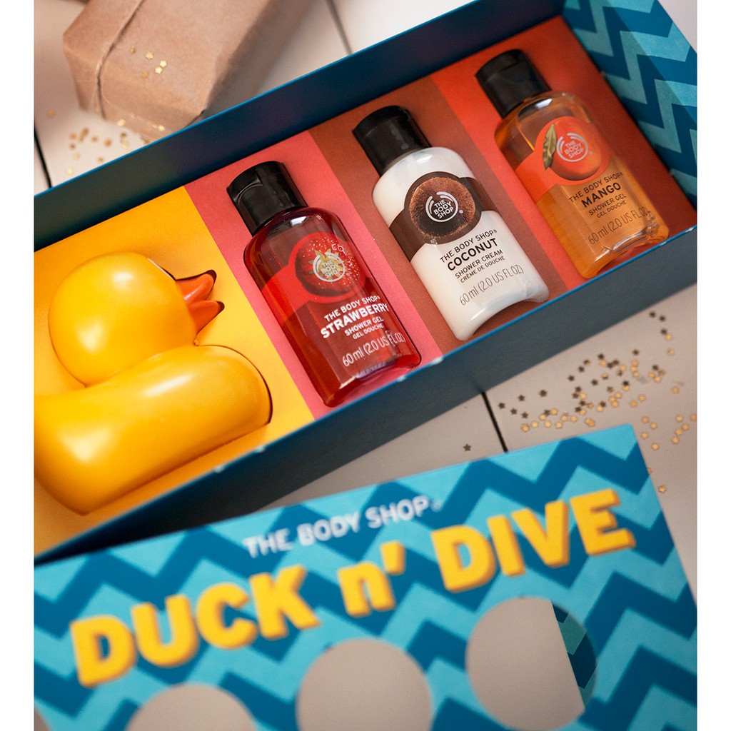 SET QUÀ TẶNG THE BODY SHOP DUCK N DIVE SHOWER GEL SET