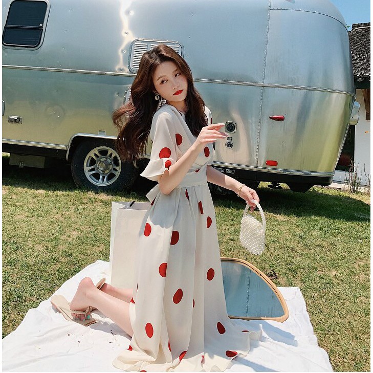 [SP BÁN CHẠY] ĐẦM VOAN CHẤM BI TO ĐIỆU ĐÀ BG1111201