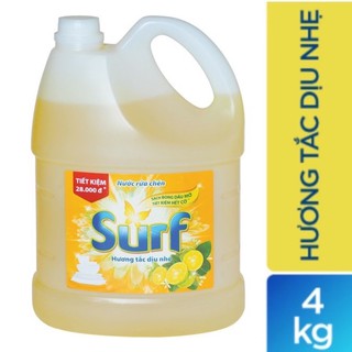 Nước rửa chén Surf hương tắc/chanh 4kg