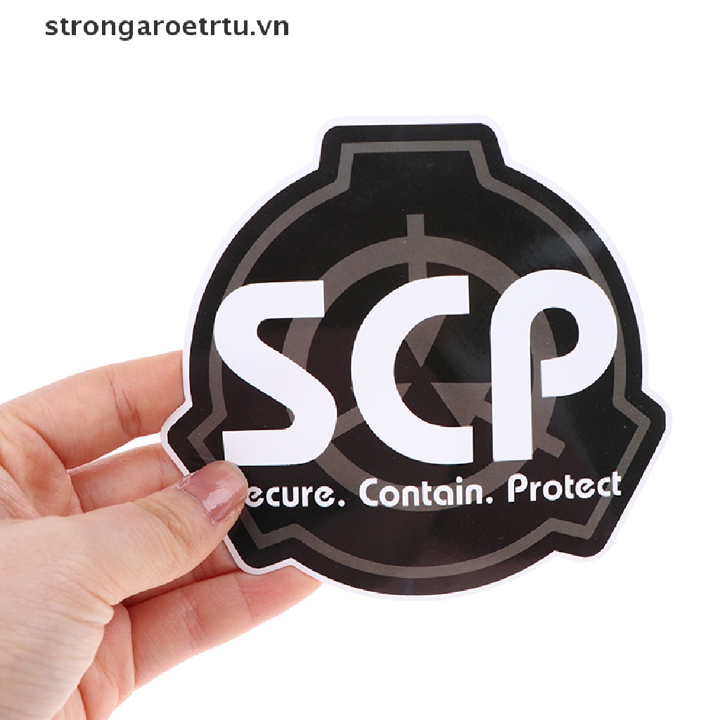 Set 5 Sticker Dán Nền SCP Vinyl Chống Nước Cho Laptop Guitar Ván Trượt Tủ Lạnh