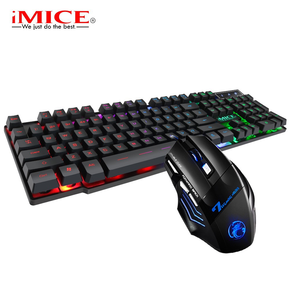 COMBO bàn phím và chuột IMICE AN-300 GIẢ CƠ