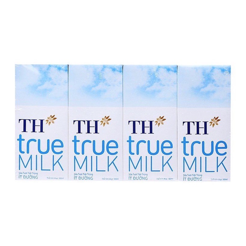 ( Đủ Mùi ) Sữa Tươi TH True Milk - 4 hộp x 180ml
