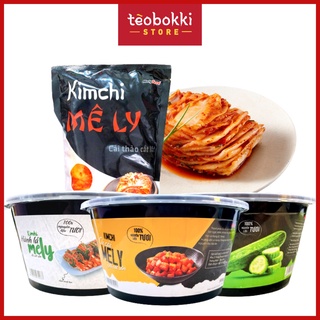 Kim chi cải thảo, kim chi củ cải, kim chi hành lá, kim chi dưa leo hộp 500g