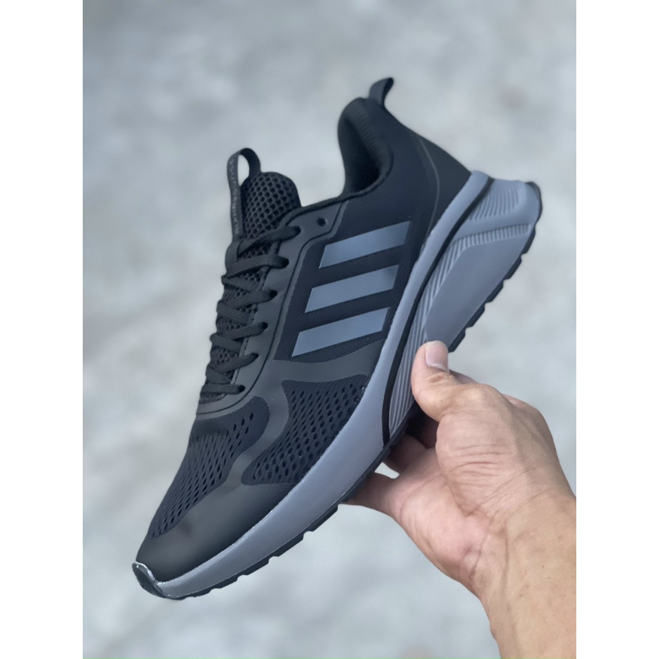 Giày thể thao sneaker alphabounce 2022 siêu nhẹ trẻ trung đen đế đen