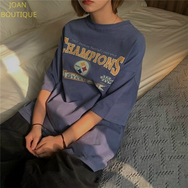 [Mã FAMAYWA giảm 10K đơn 50K] [Video Thật] Áo phông tay lỡ nữ nam, thun unisex form rộng Champions mềm mịn mát | BigBuy360 - bigbuy360.vn