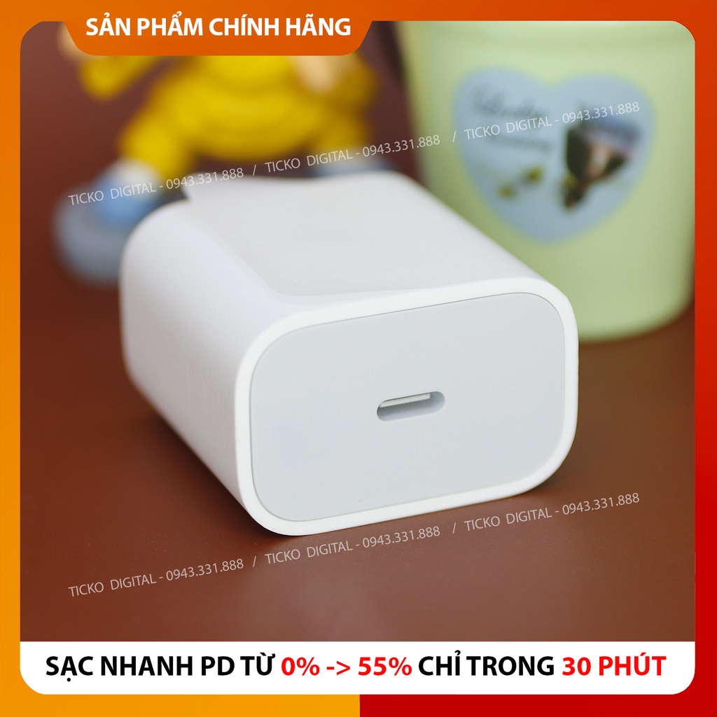 Bộ Sạc 18W Theo Máy IP 11 Pro/11 Pro Max | Hàng Zin New 100% | Củ Chân Dẹt Mỹ | Bảo Hành 12 Tháng Lỗi 1 Đổi 1.