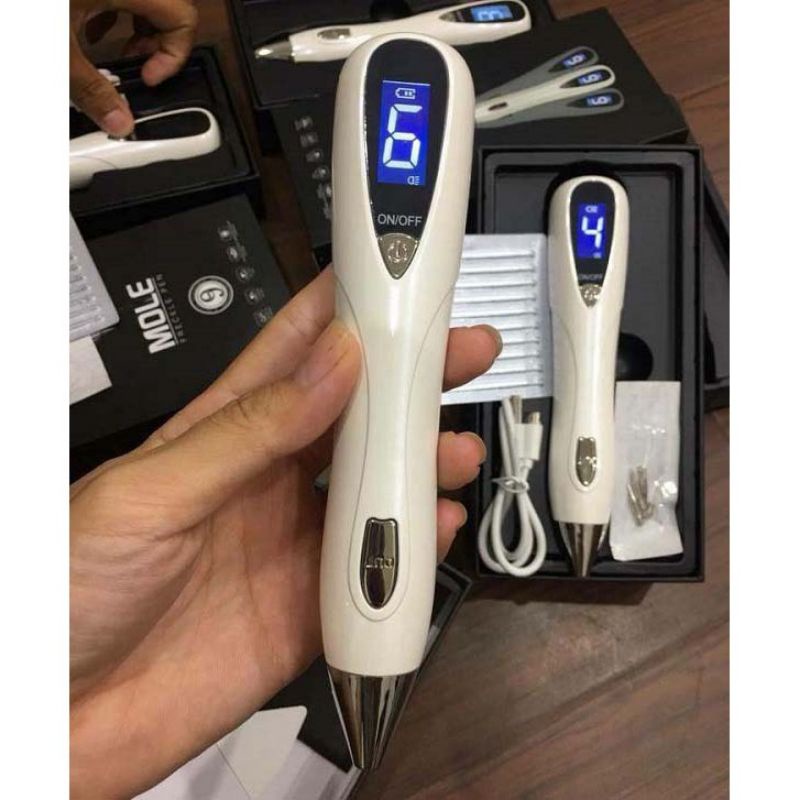 (Bh 12 tháng) Máy Đốt Nốt Ruồi, Mụn Thịt, Mụn Ruồi, Tàn Nhang Mole 9 Cấp Độ Có Đèn