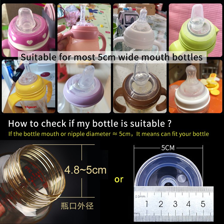 Núm Vú Giả 5cm Cho Chim Bồ Câu & Vịt Không Chứa Bpa