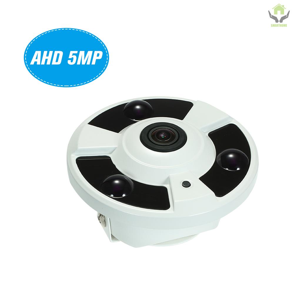 Set 3 Camera An Ninh 5mp (1080P / 1440p / 1520p) Ahd Cvi Tvi Cvbs Ir 1.7mm 180 Panoramic