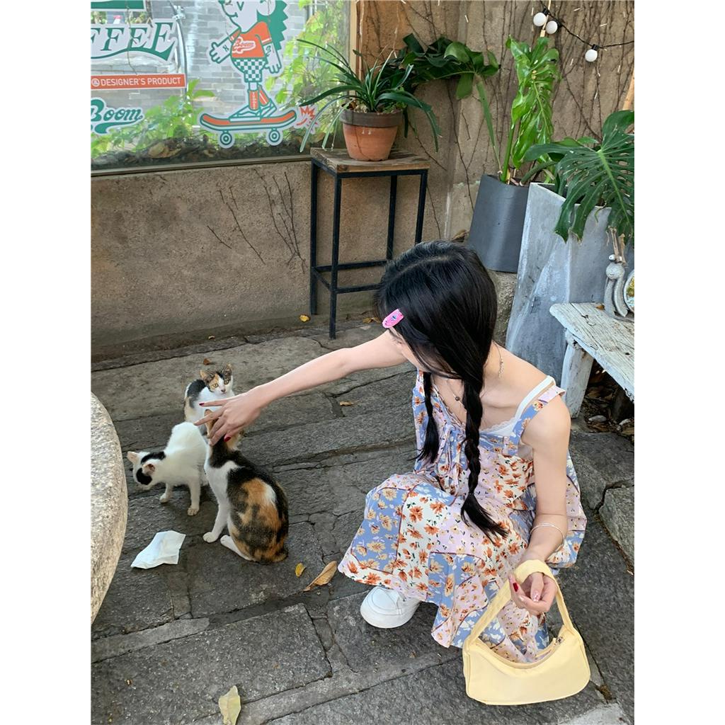 Đầm Hoa Hai Dây Dáng Rộng Thời Trang Quý Phái 63329