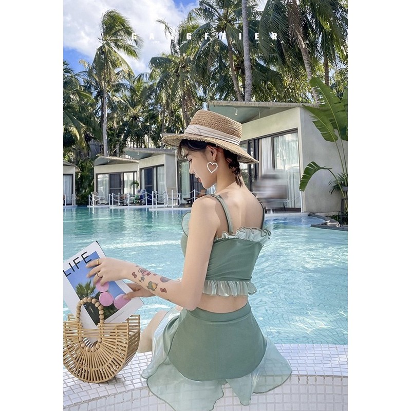[Tặng Chong Chóng Gắn Mũ Bảo Hiểm] Set Bikini Đồ Bơi Đuôi Cá Đi Biển ~ ORIN ORRIN CLOSET | BigBuy360 - bigbuy360.vn
