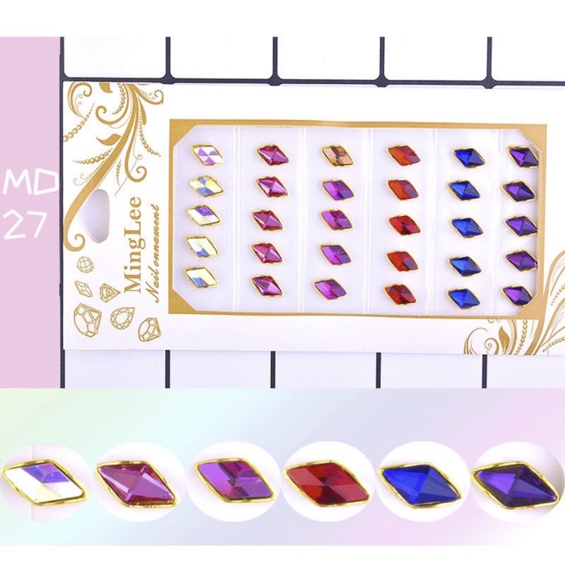 Set 30 viên charm cao cấp trang trí móng tay nail,Set 30 viên charm cao cấp phụ kiện trang trí móng tay nail