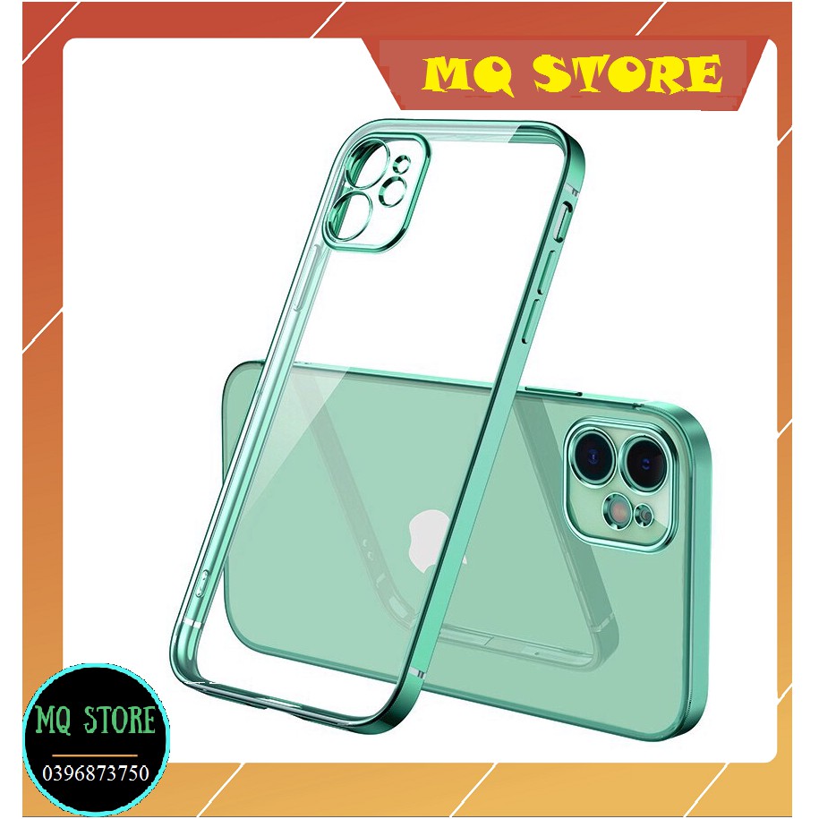 Ốp lưng iphone 11/11 promax trong suốt viền dạng vuông lên đời iphone 12 chính hãng KST design