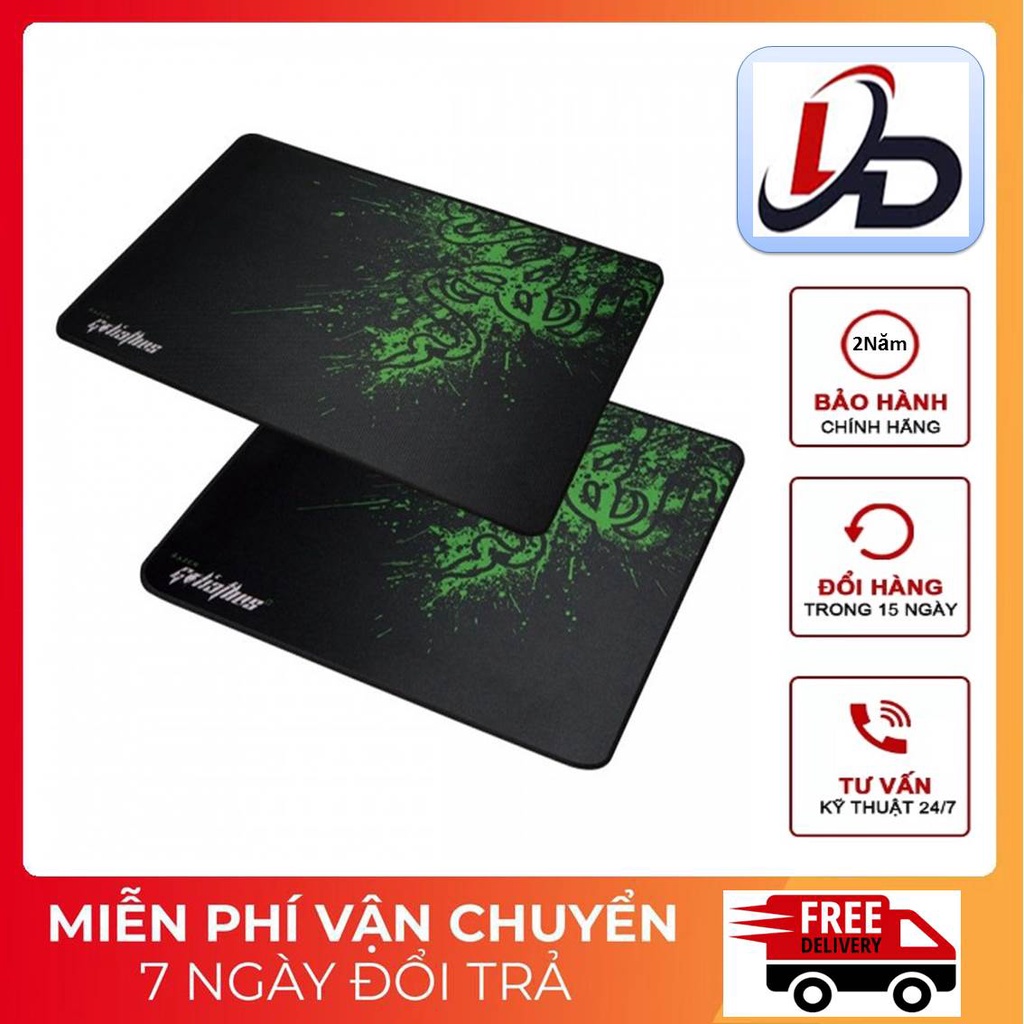 Miếng Lót Chuột Gameming 👉 Miếng Lót Chuột Razer Loại 1 - Dày 5mm size 30*24cm (có viền) - Bảo Hành Vĩnh Viễn