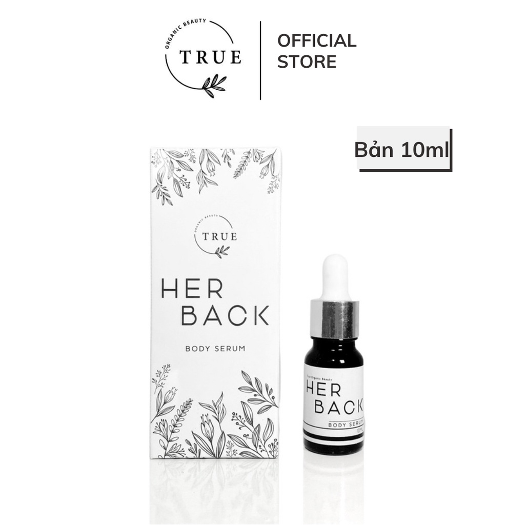 Serum loại bỏ mụn và thâm , se khít lỗ chân lông dưỡng da toàn thân sáng mịn HERBACK BODY SERUM 10ml